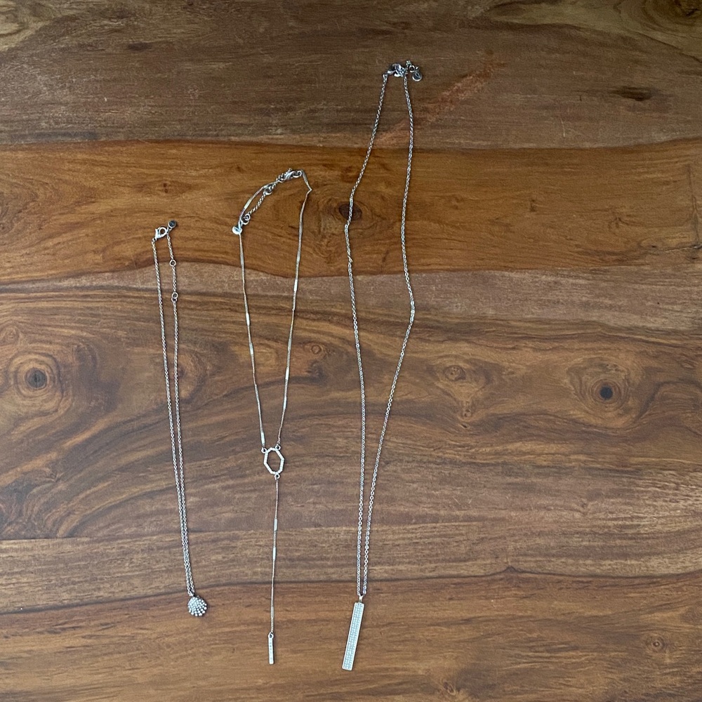 3 separate Chloe & Isabel necklaces.